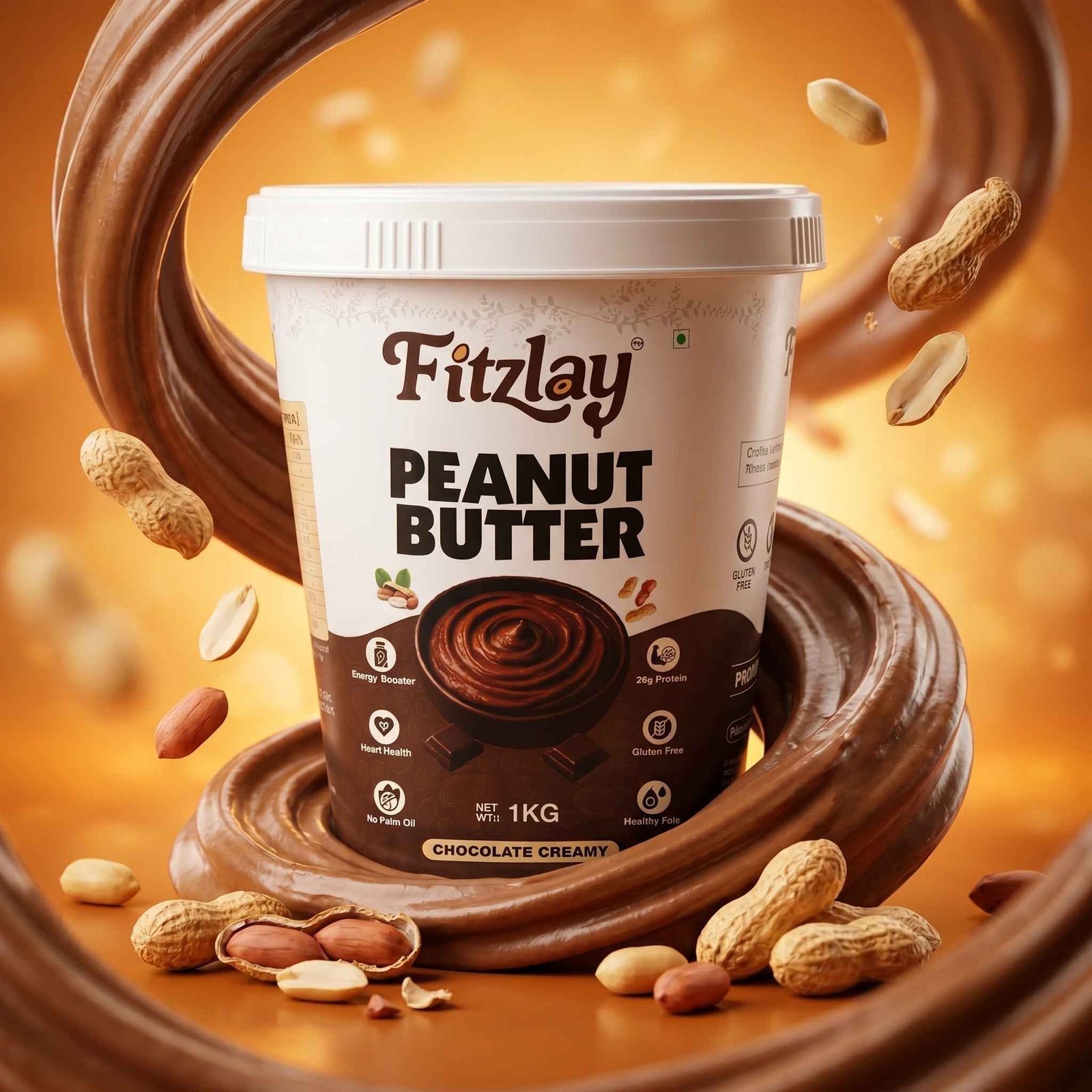 Dark Chocolate Peanut Butter Creamy 1 kg | High Protein Healthy Spread