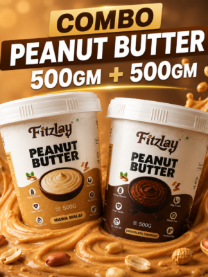 Peanut Butter Combo Pack – Chocolate Crunchy + Mawa Malai Creamy | Each 500g