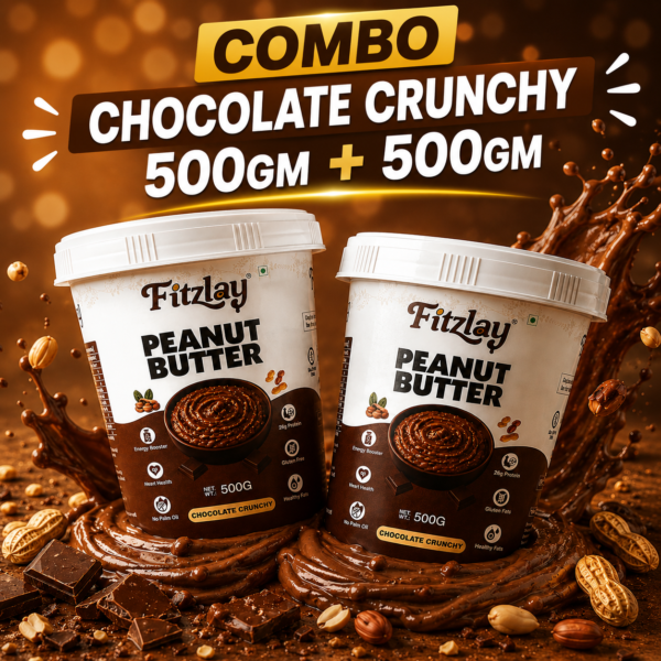 Chocolate Crunchy Peanut Butter Combo Pack | 26g Protein | Each 500gm